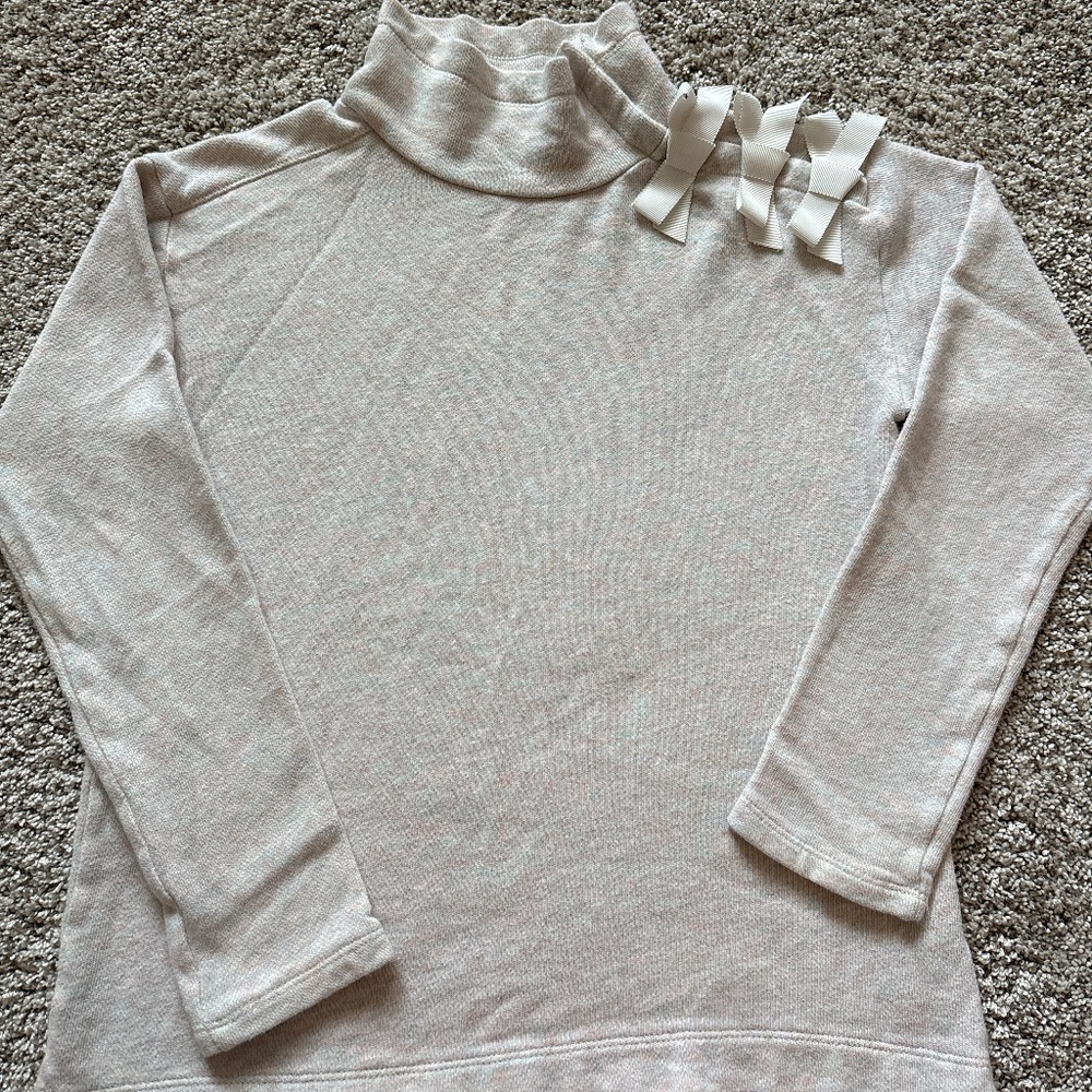 J. Crew Girls' size 12 Wide Bow-Collar Pullover Sweatshirt.